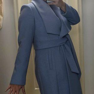 Slick Wool Blend Wrap Coat COLE HAAN SIGNATURE SIZE 12